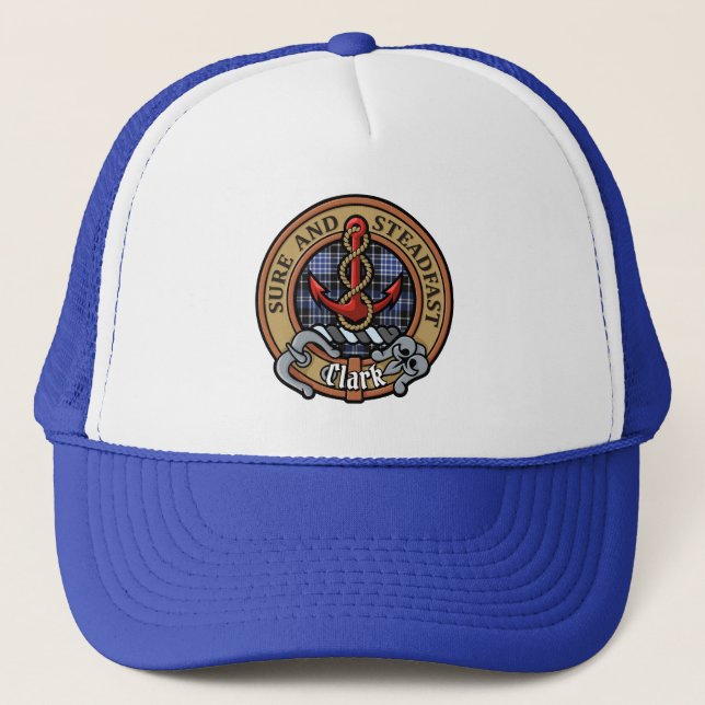 Clan Clark Crest Trucker Hat (Front)