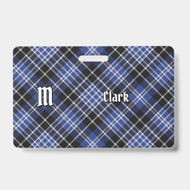 Clan Clark Tartan Badge (Front)