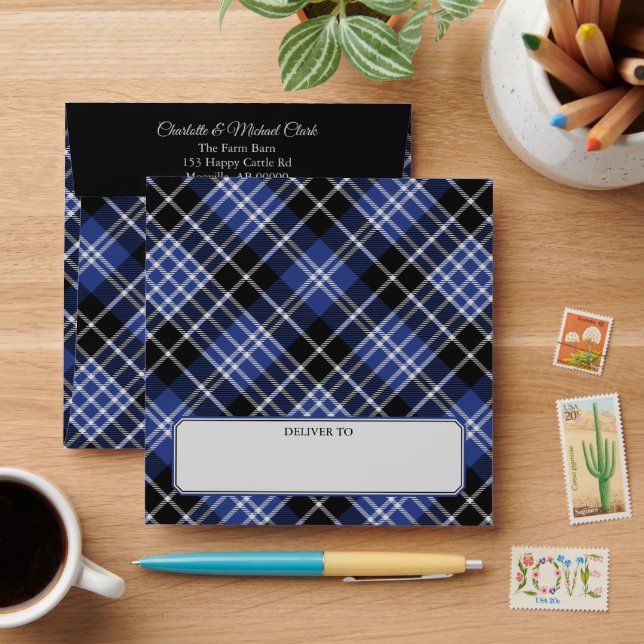 Clan Clark Tartan Envelope (Desk)