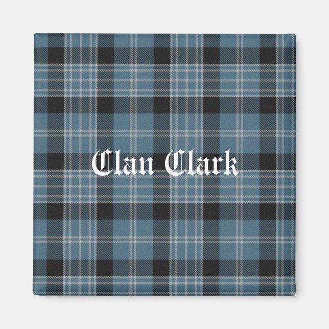 Clan Clark Tartan Magnet (Front)