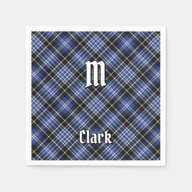 Clan Clark Tartan Napkin (Front)