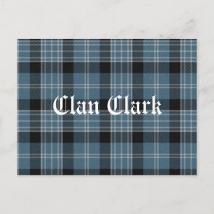 Clan Clark Tartan Postcard