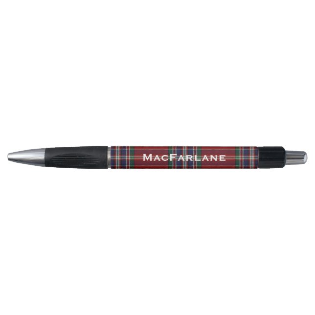 Clan classique MacFarlane Tartan Plaid Stylo perso (Devant)