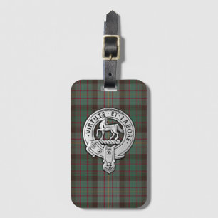 Clan Cochrane Crest & Hunting Tartan Luggage Tag