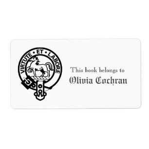 Clan Cochrane Crest Livre Personnalisé Appartient 