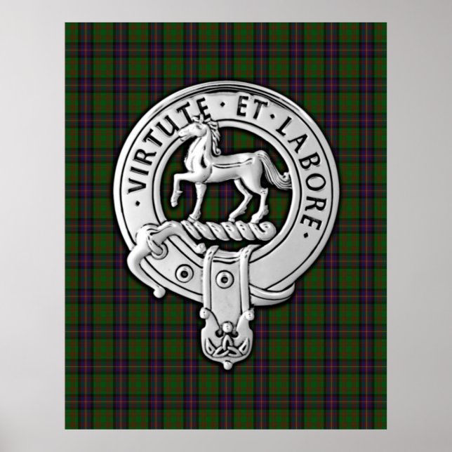 Clan Cochrane Crest & Tartan Poster (Front)