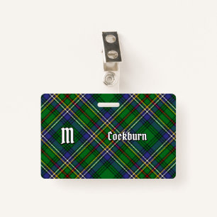 Clan Cockburn Tartan Badge