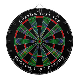 Clan Cockburn Tartan Dartboard