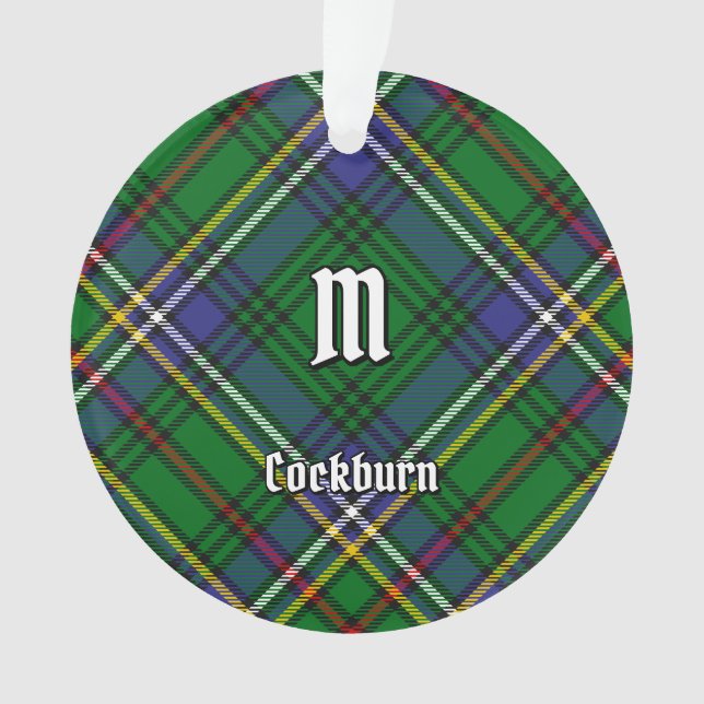 Clan Cockburn Tartan Ornament (Front)