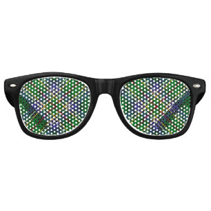 Clan Cockburn Tartan Retro Sunglasses