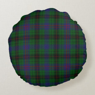 Clan coloré Davidson Plaid Coussin rond