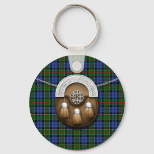 Clan Colquhoun Tartan And Sporran Keychain