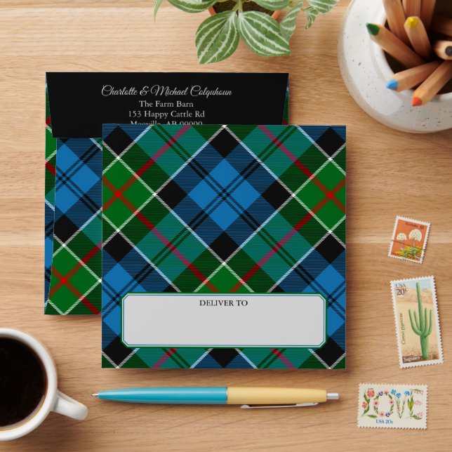 Clan Colquhoun Tartan Envelope (Desk)