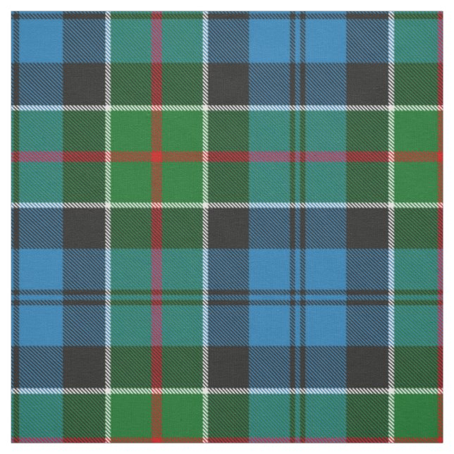 Clan Colquhoun Tartan Fabric (Swatch)
