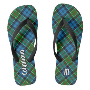 Clan Colquhoun Tartan Flip Flops