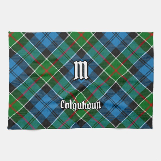 Clan Colquhoun Tartan Kitchen Towel (Horizontal)