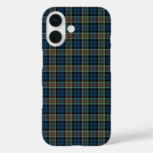Clan Colquhoun Tartan Navy, Green, and Red Plaid iPhone 16 Case