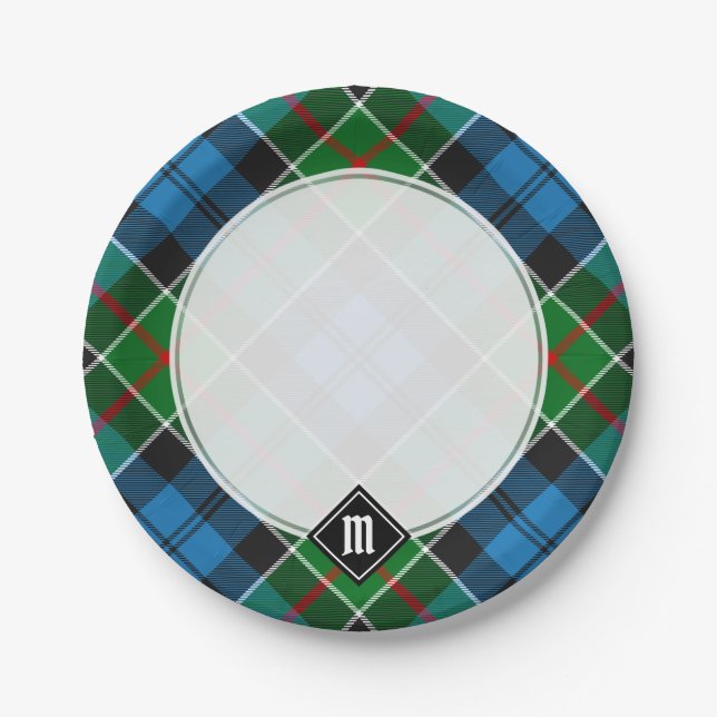 Clan Colquhoun Tartan Paper Plate (Front)