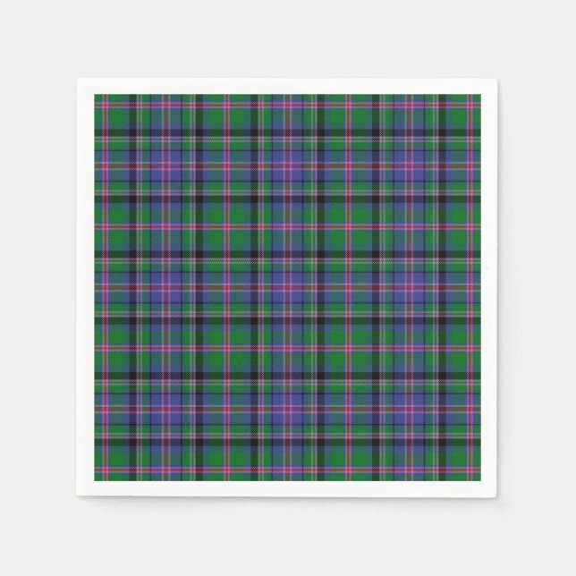 Clan Cooper Tartan Napkin (Front)