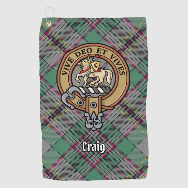 Clan Craig Crest Golf Towel (Front)