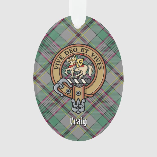 Clan Craig Crest Ornament (Front)