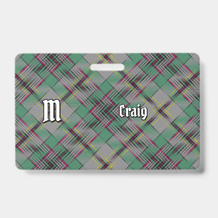 Clan Craig Tartan Badge
