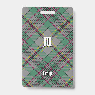 Clan Craig Tartan Badge
