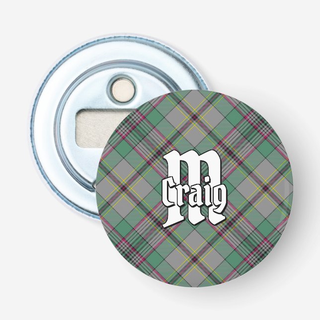 Clan Craig Tartan Bottle Opener (Front)