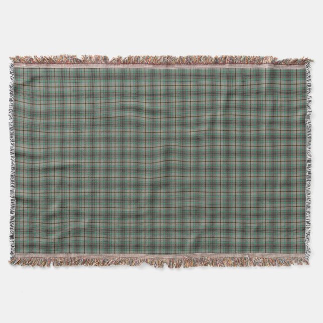 Clan Craig Tartan Throw Blanket (Front)