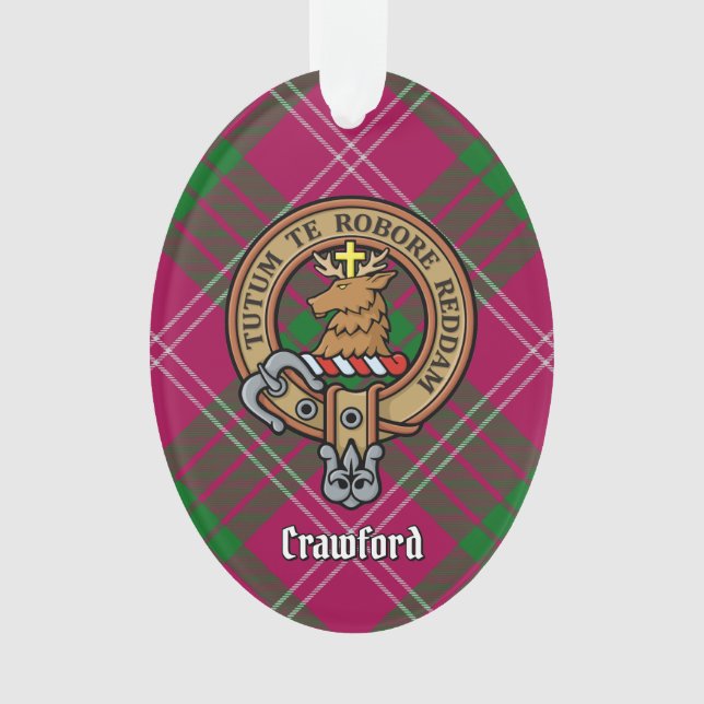 Clan Crawford Crest Ornament (Front)