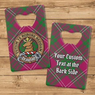 Clan Crawford Crest sur Tartan