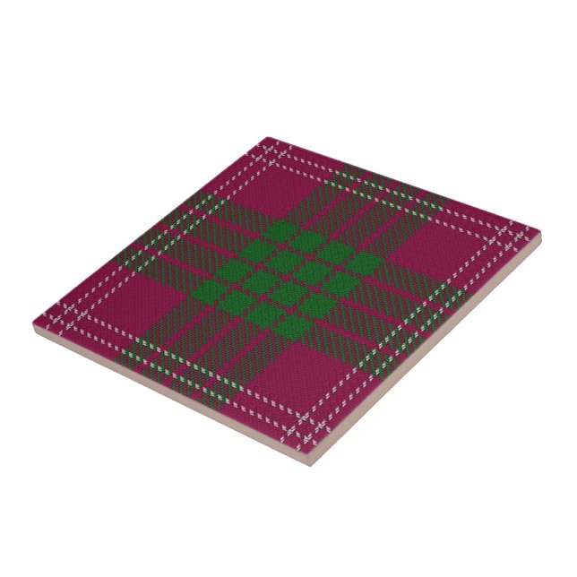 Clan Crawford Scottish Expressions Tartan Tile (Side)