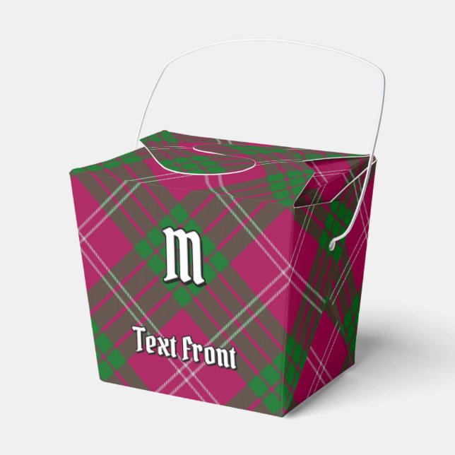 Clan Crawford Tartan Favour Box (Front Side)