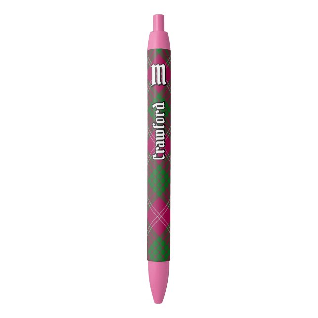 Clan Crawford Tartan Pen (Front Vertical)