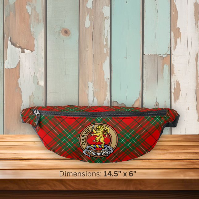 Clan Cumming Crest over Tartan Fanny Pack (Creator Uploaded)
