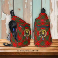 Clan Cumming Crest over Tartan