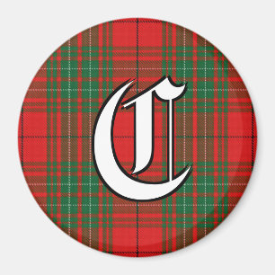 Clan Cumming Red and Green Tartan Plaid Accents Magnet