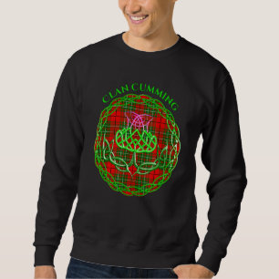Clan Cumming Scottish Tartan Celtic Thistle Sweatshirt