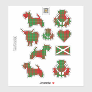 Clan Cumming Tartan Sticker