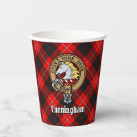 Clan Cunningham Crest over Tartan