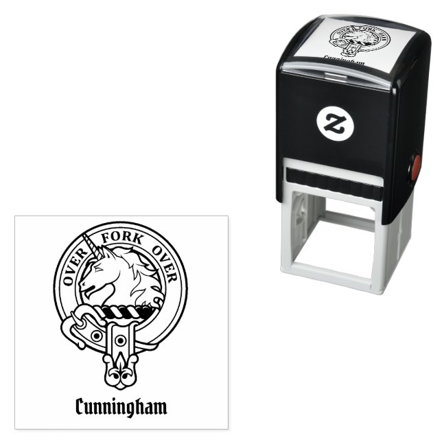 Clan Cunningham Crest Self-inking Stamp (In Situ)