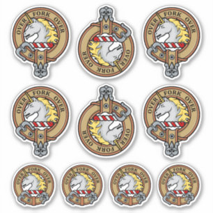 Clan Cunningham Crest Sticker Set