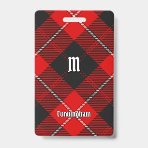 Clan Cunningham Tartan Badge
