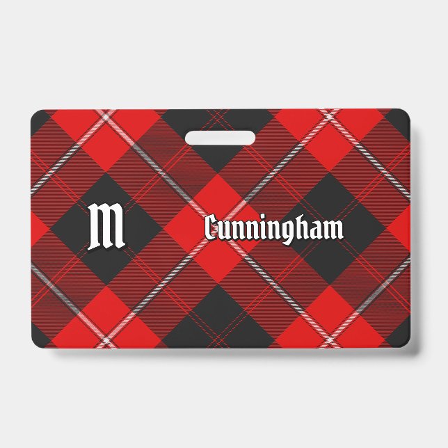Clan Cunningham Tartan Badge (Front)
