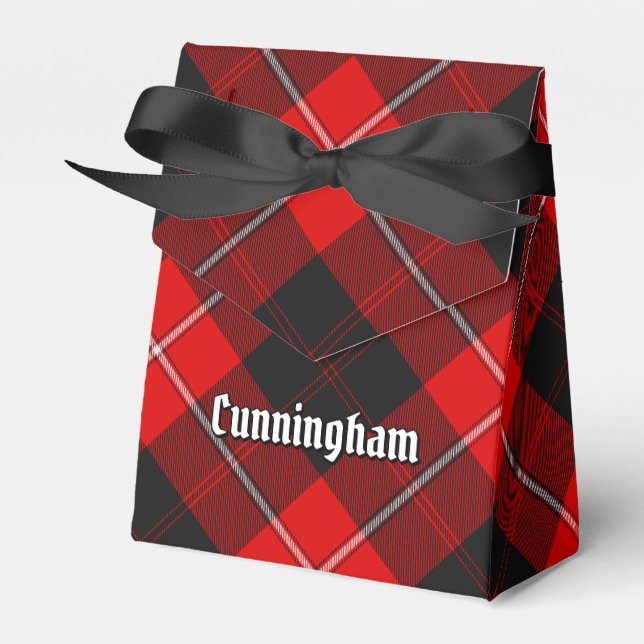 Clan Cunningham Tartan Favor Box (Front Side)