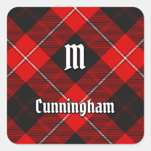 Clan Cunningham Tartan Square Sticker