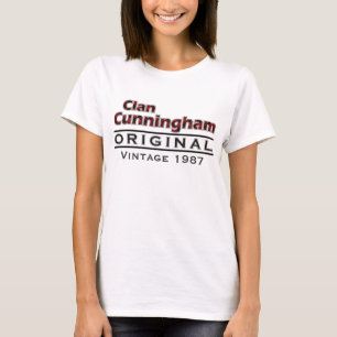 Clan Cunningham Vintage Customize Your Birthyear T-Shirt