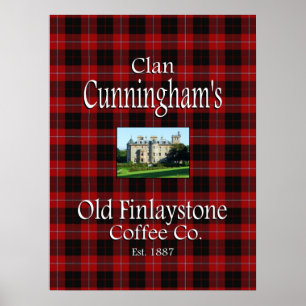 Clan Cunningham's Old Finlaystone Coffee Co. Poster