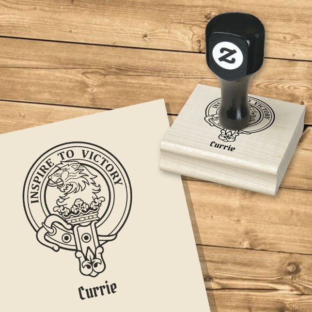 Clan Currie Lion Crest Rubber Stamp (Creator Uploaded)
