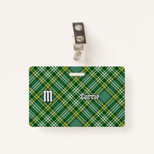 Clan Currie Tartan Badge